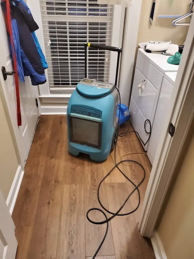 Commercial dehumidifier deployed for Flood Damage Cleanup in Bristol